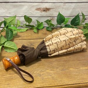 Givenchy Nylon Rain Umbrella Parasol Signature Brand Branding Paris New York VTG